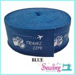 TAPE 4CM-RED & BLUE (PER YARD)